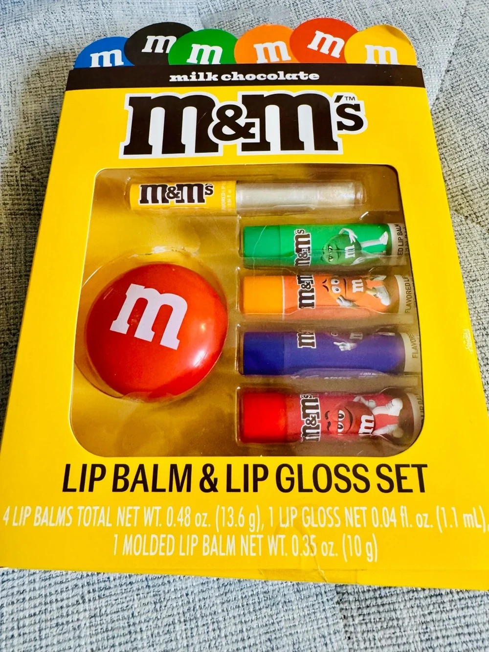 M&M'S Lip Balm & Lip Gloss Set - 6 Pieces
